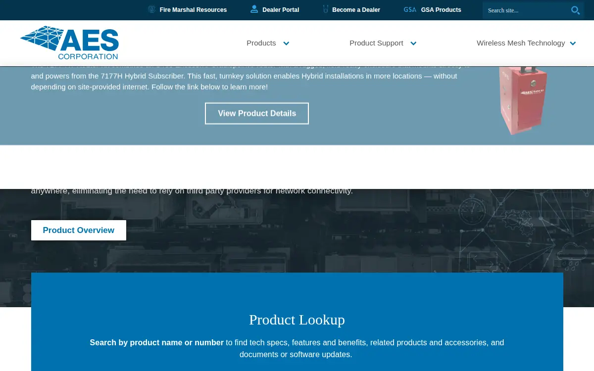 Homepage of Aes Corporation