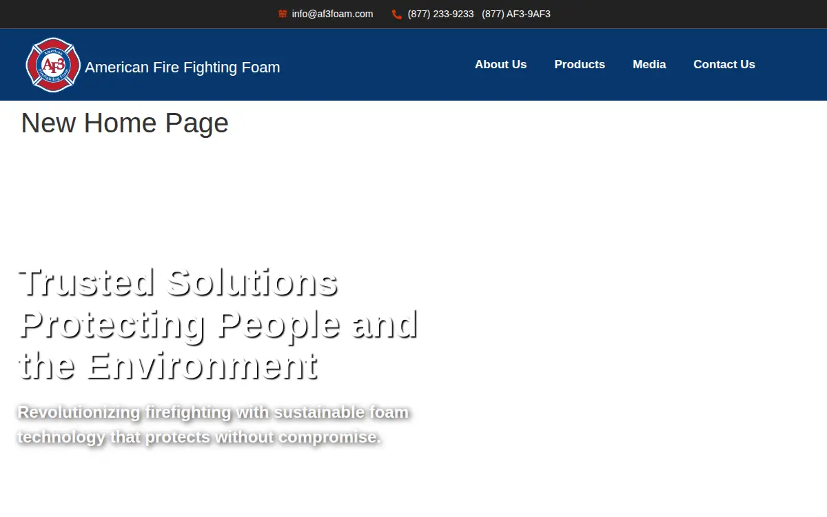 Homepage of Af3, INC.