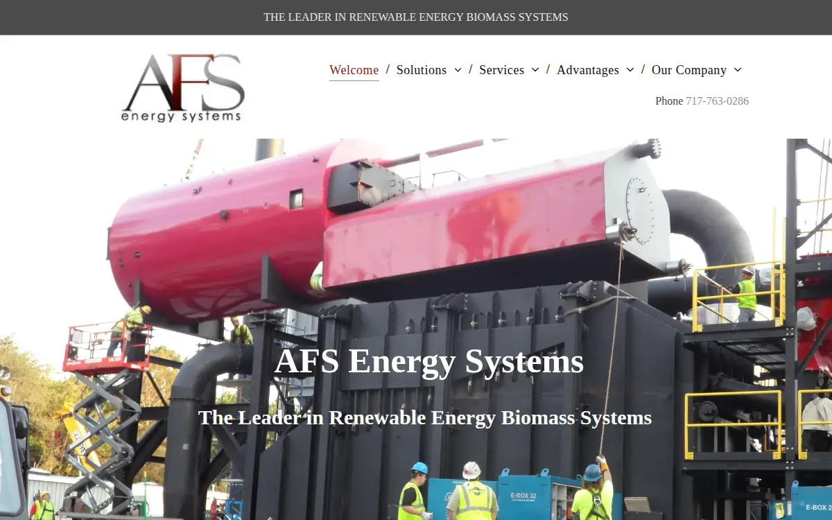 Homepage of Advanced Fabrication Services, INC.