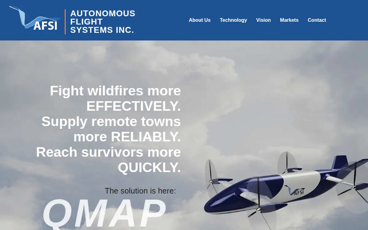 Homepage of Autonomous Flight Systems INC West Incorporated