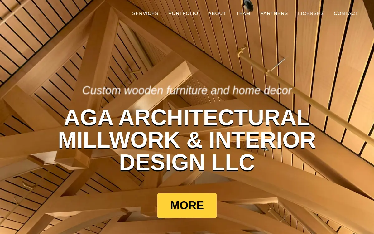 Homepage of A.g.a. Architectural Millwork & Interior Design LLC