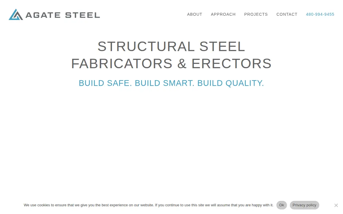 Homepage of Agate Steel INC