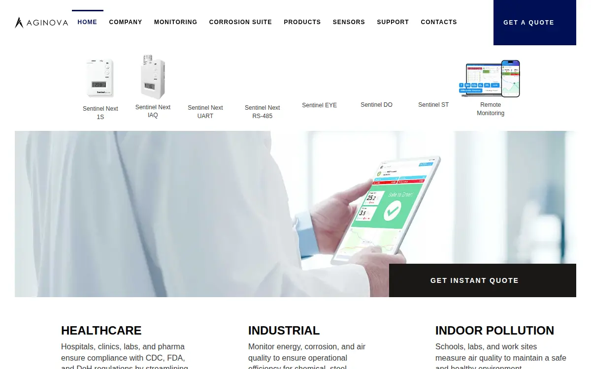 Homepage of Aginova INC