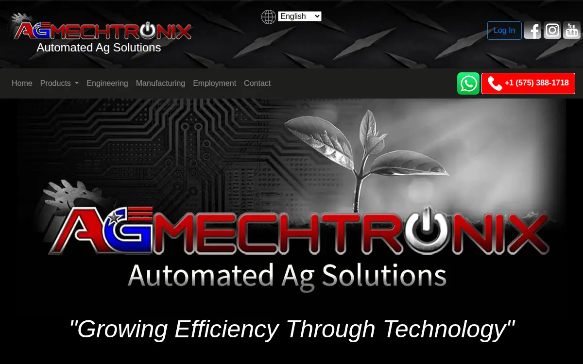 Homepage of Agmechtronix, LLC