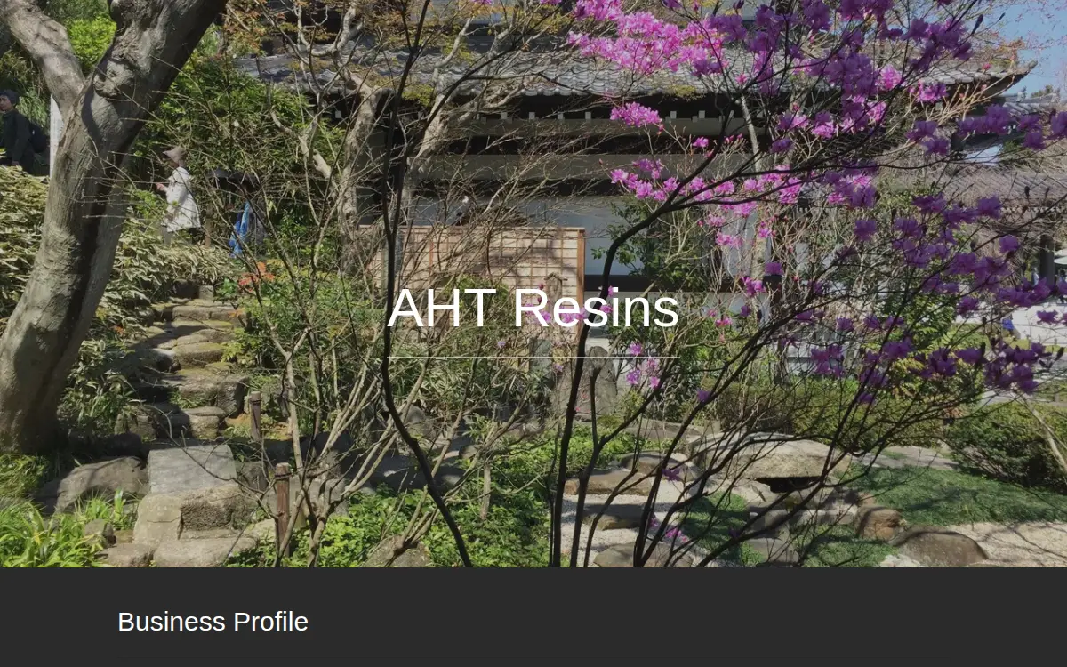 Homepage of Aht Resins LLC