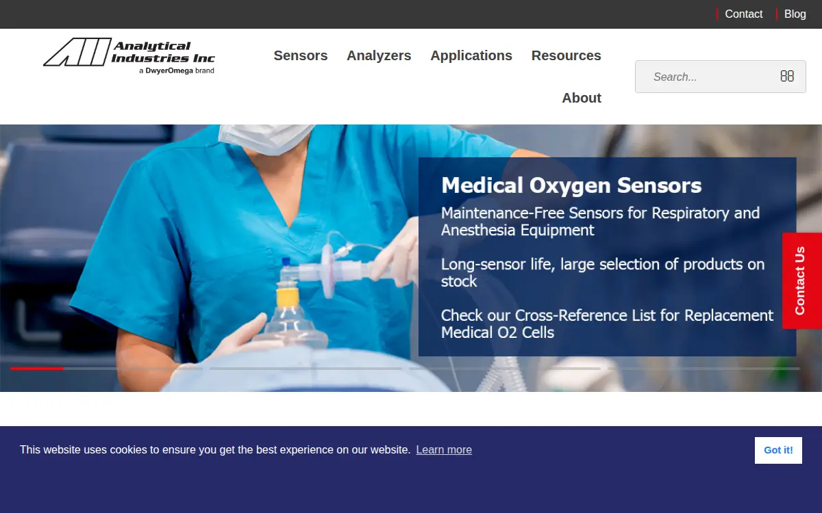 Homepage of Analytical Industries, INC.
