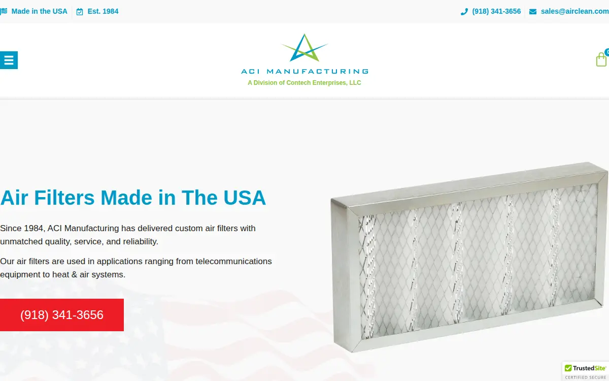 Homepage of Contech Enterprises LLC