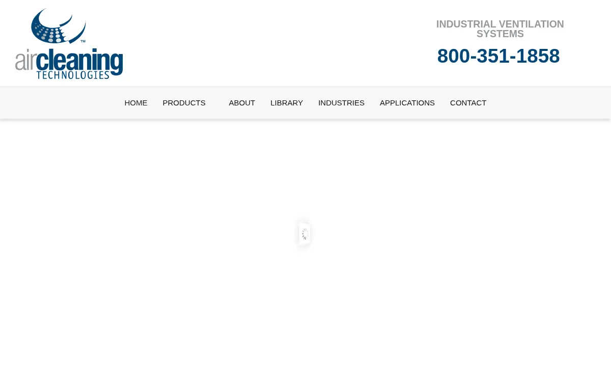 Homepage of Air Cleaning Technologies, INC.