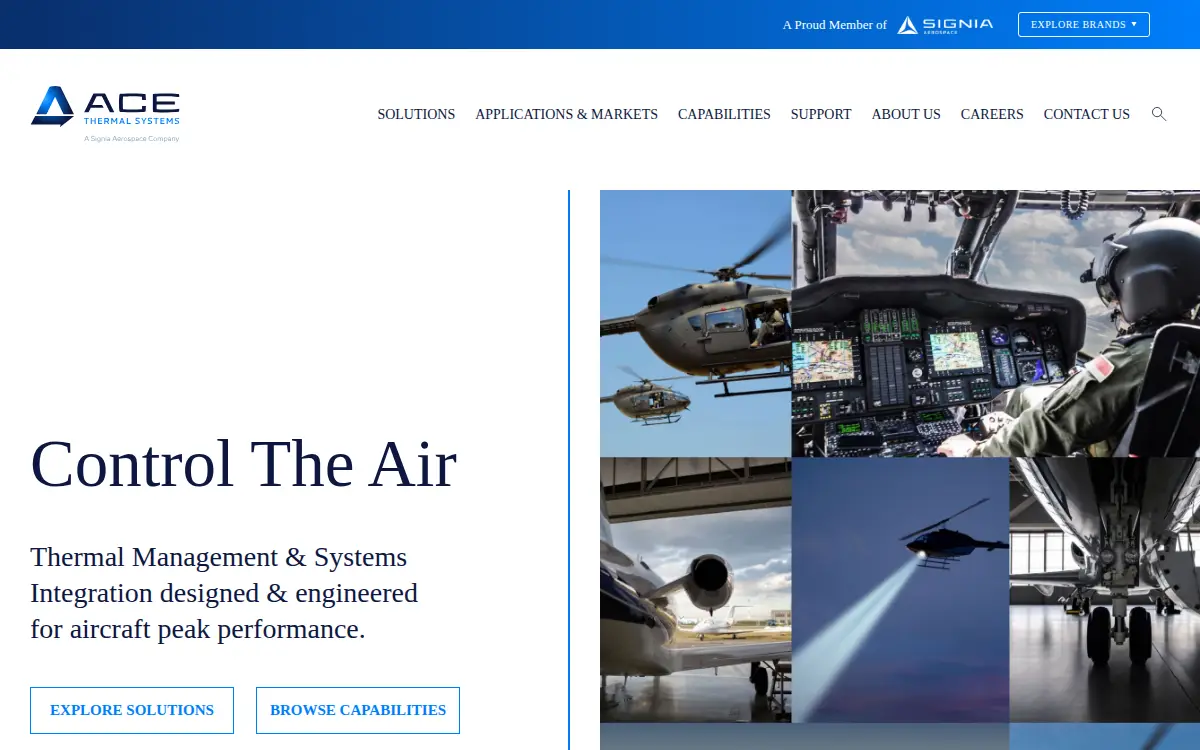 Homepage of Air Comm Corporation LLC