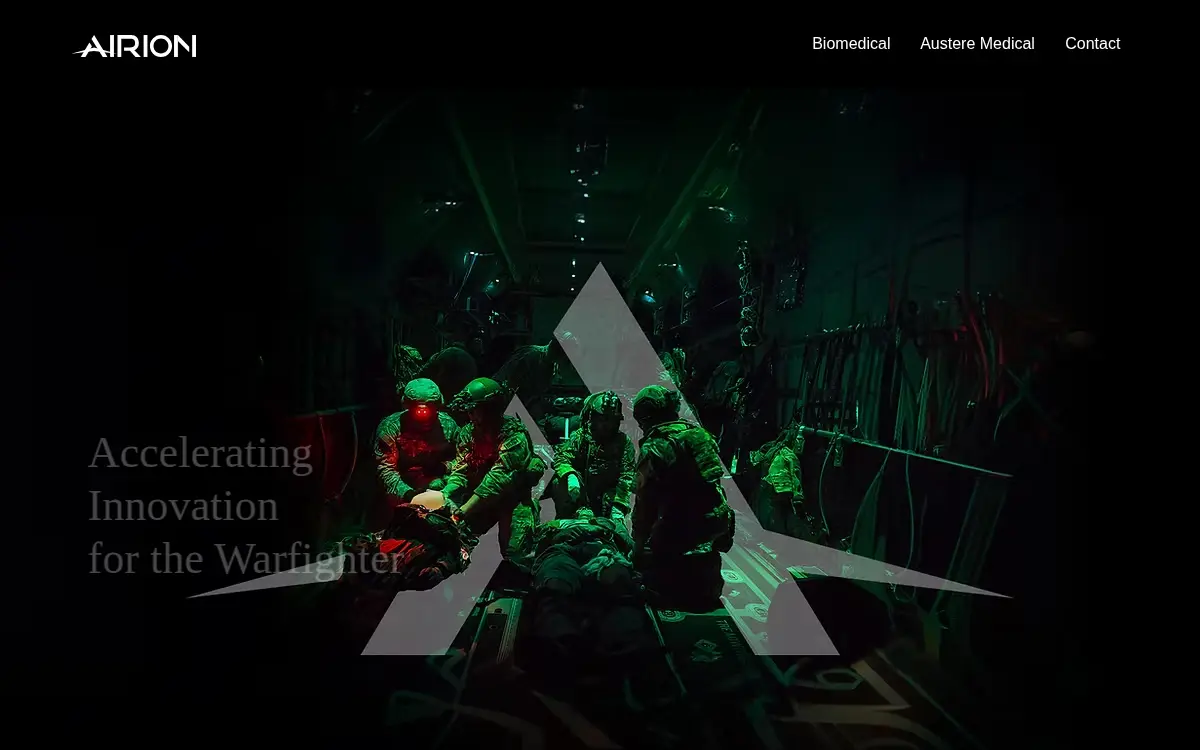 Homepage of Airion Health LLC