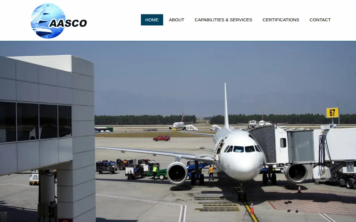 Homepage of Airline Accessory Service Company, LLC