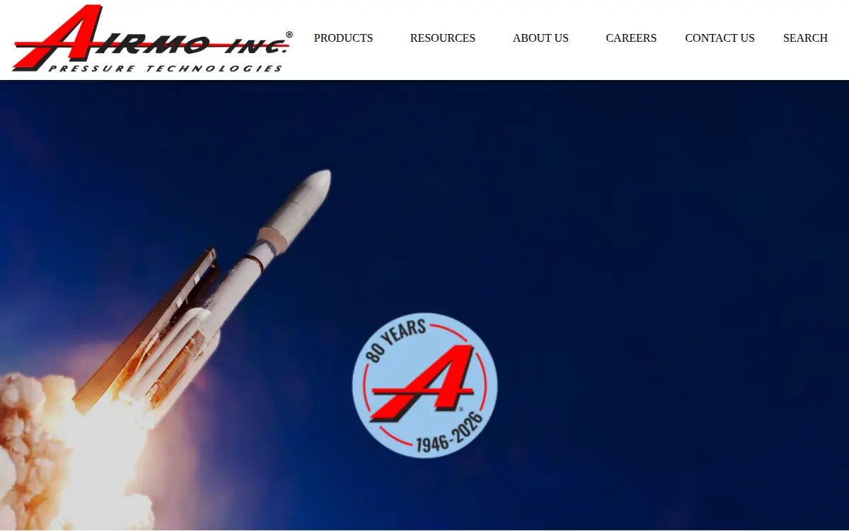 Homepage of Airmo, INC