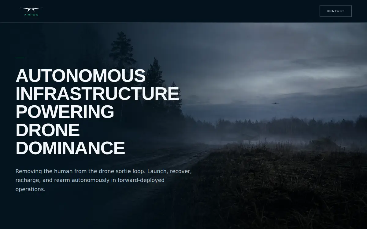 Homepage of Airrow, INC.