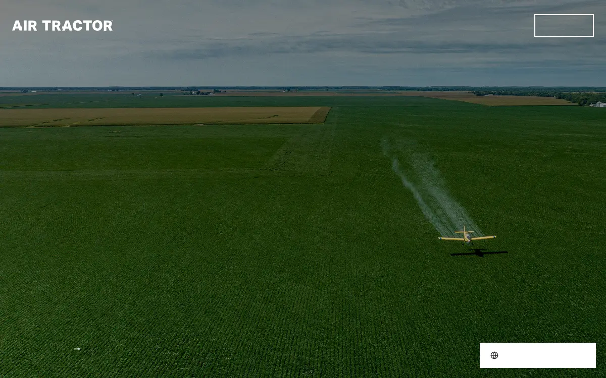 Homepage of Air Tractor, INC.