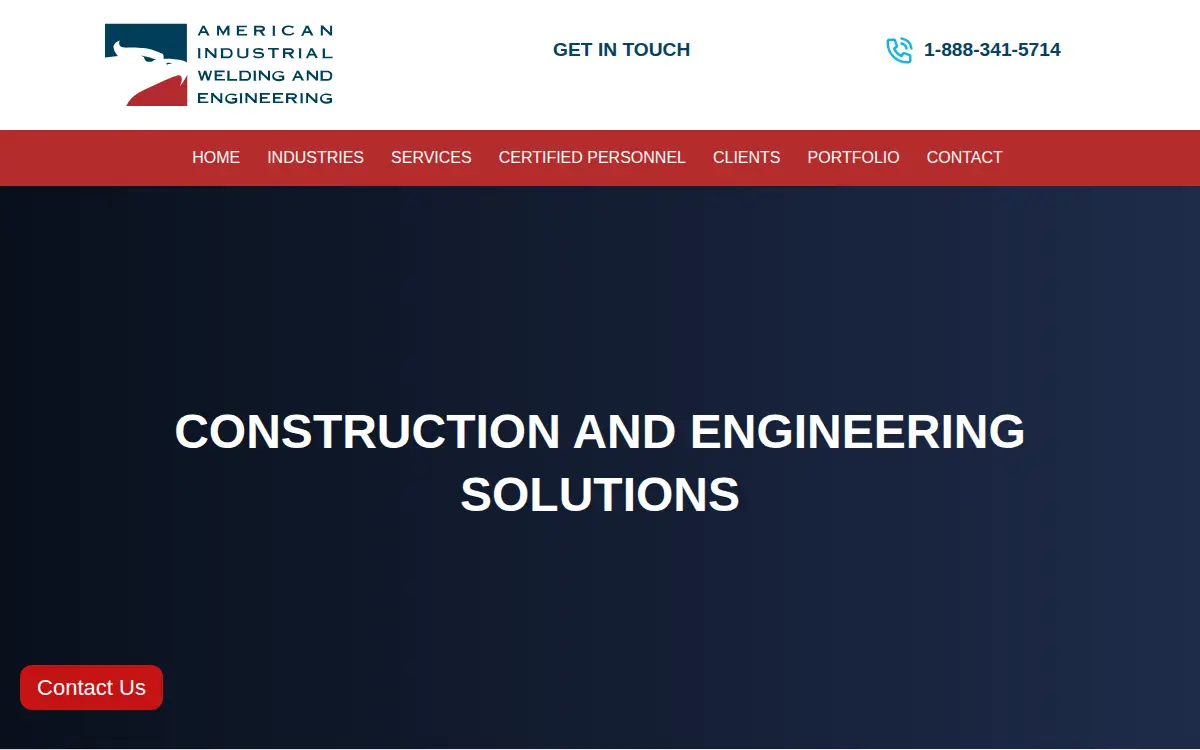 Homepage of American Industrial Inspection