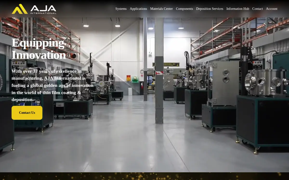 Homepage of Aja International, INC.