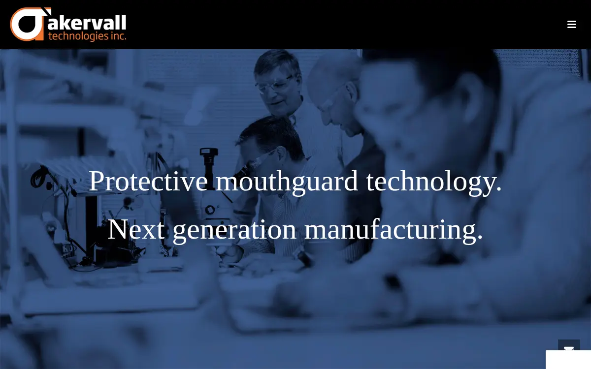 Homepage of Akervall Technologies, INC.