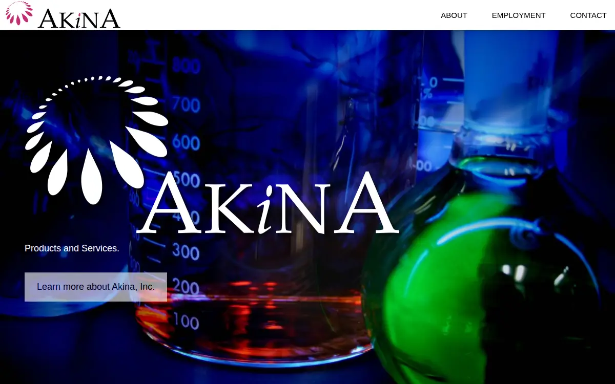 Homepage of Akina, INC.