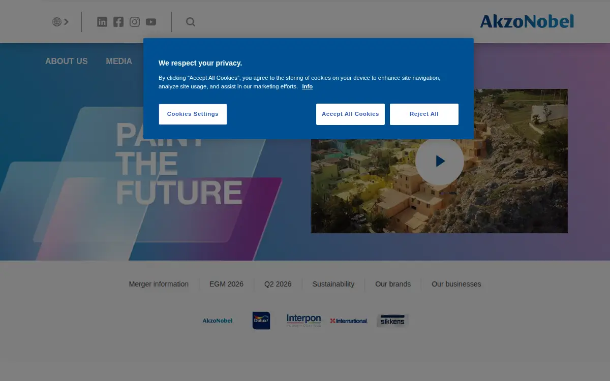 Homepage of International Paint LLC