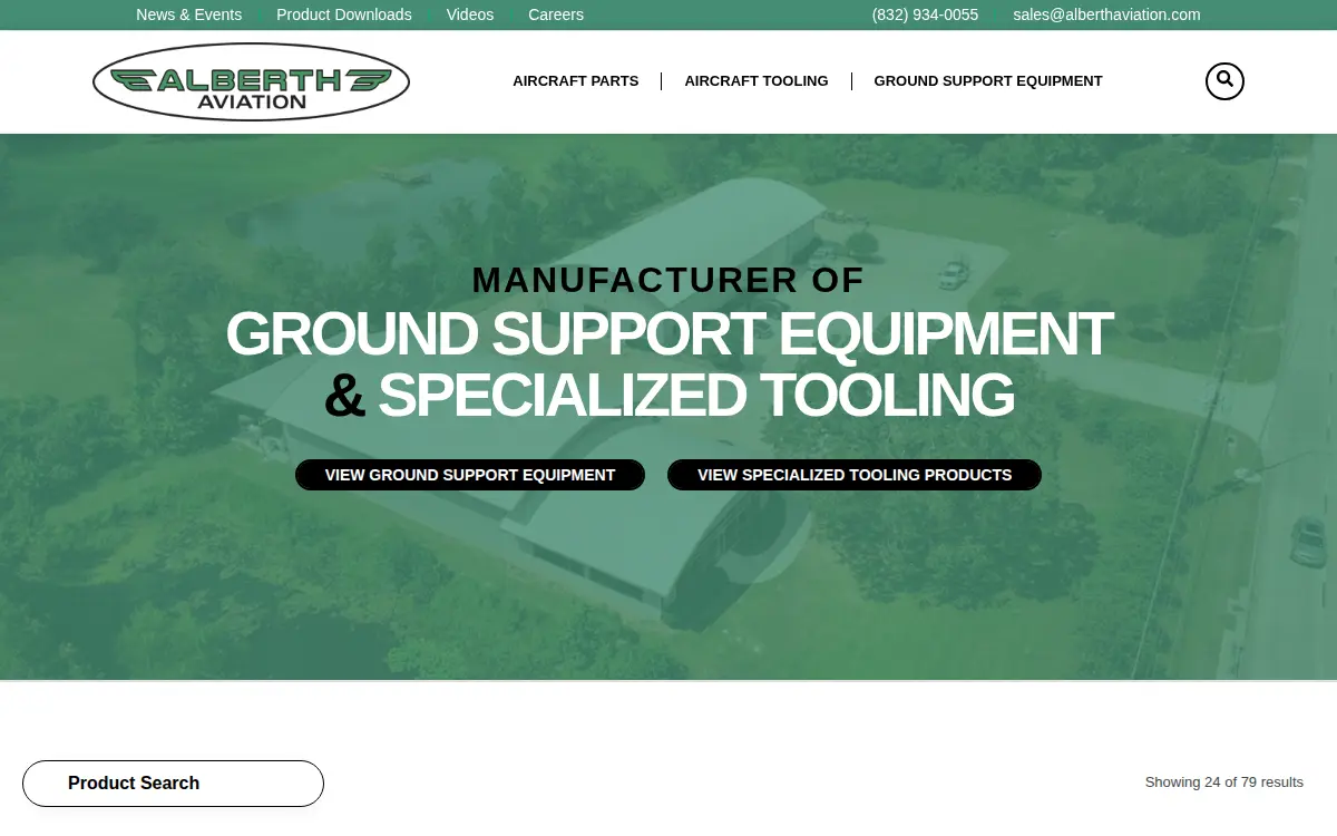 Homepage of Alberth Aviation, LTD.