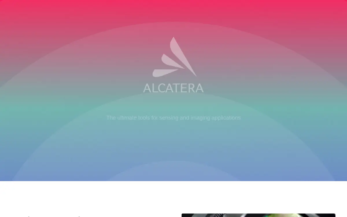 Homepage of Alcatera INC