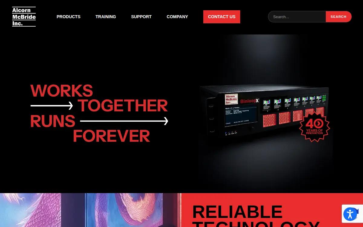 Homepage of Alcorn Mcbride, INC.