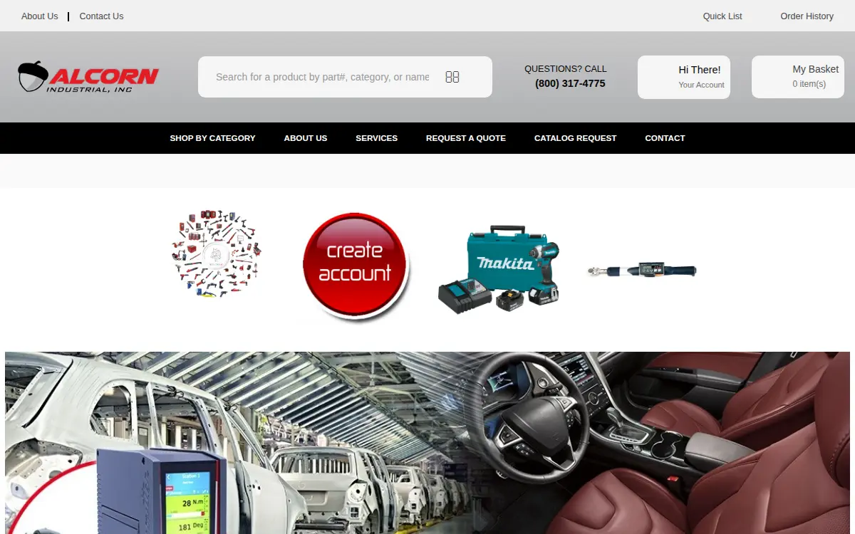 Homepage of Alcorn Industrial INC
