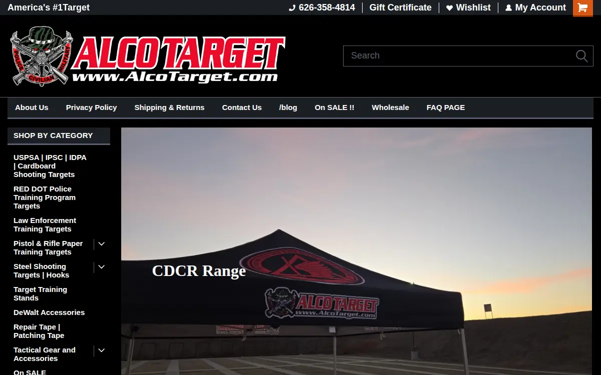 Homepage of Alco Target CO INC