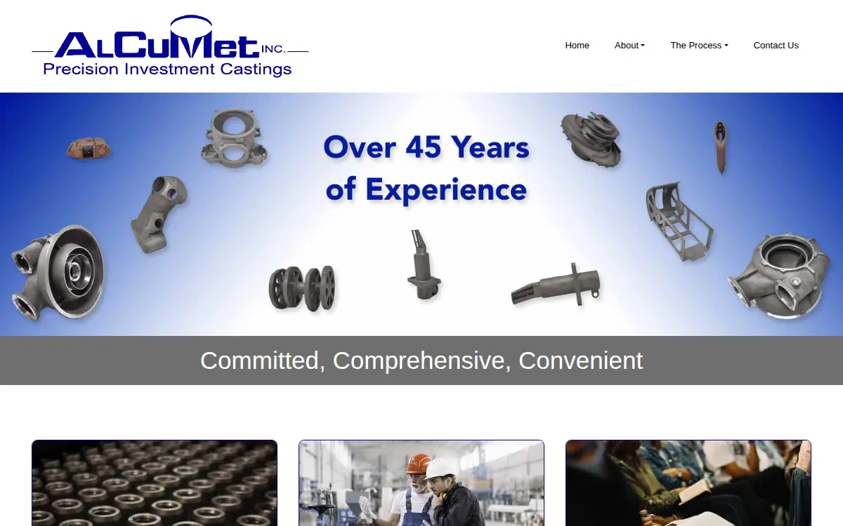 Homepage of Al Cu Met, INC.