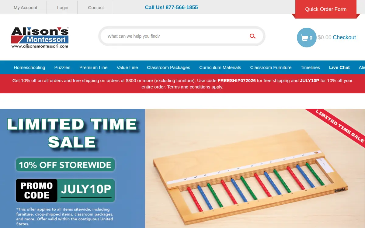 Homepage of Alison's Trading CORP.