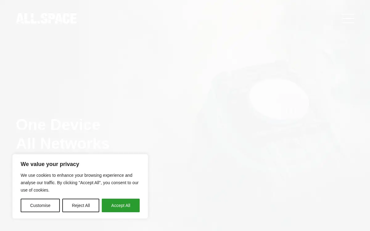 Homepage of All.space Networks, INC.