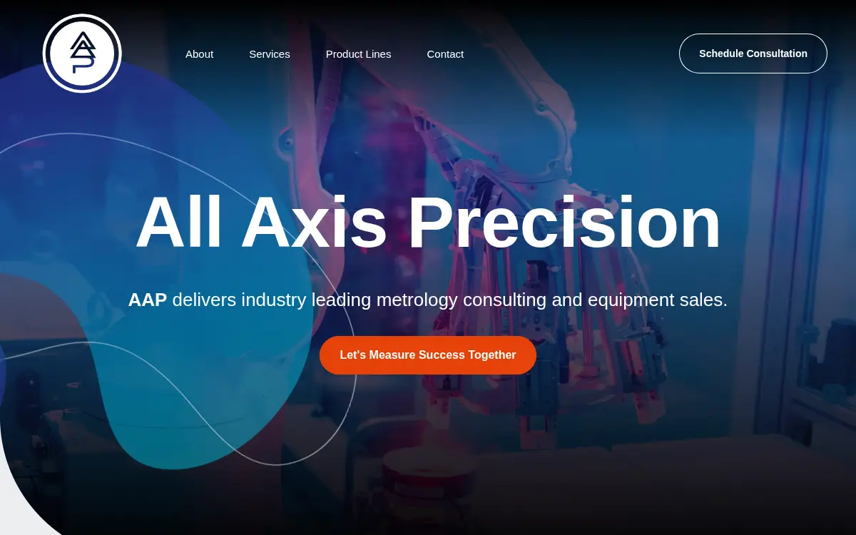 Homepage of All Axis Precision LLC