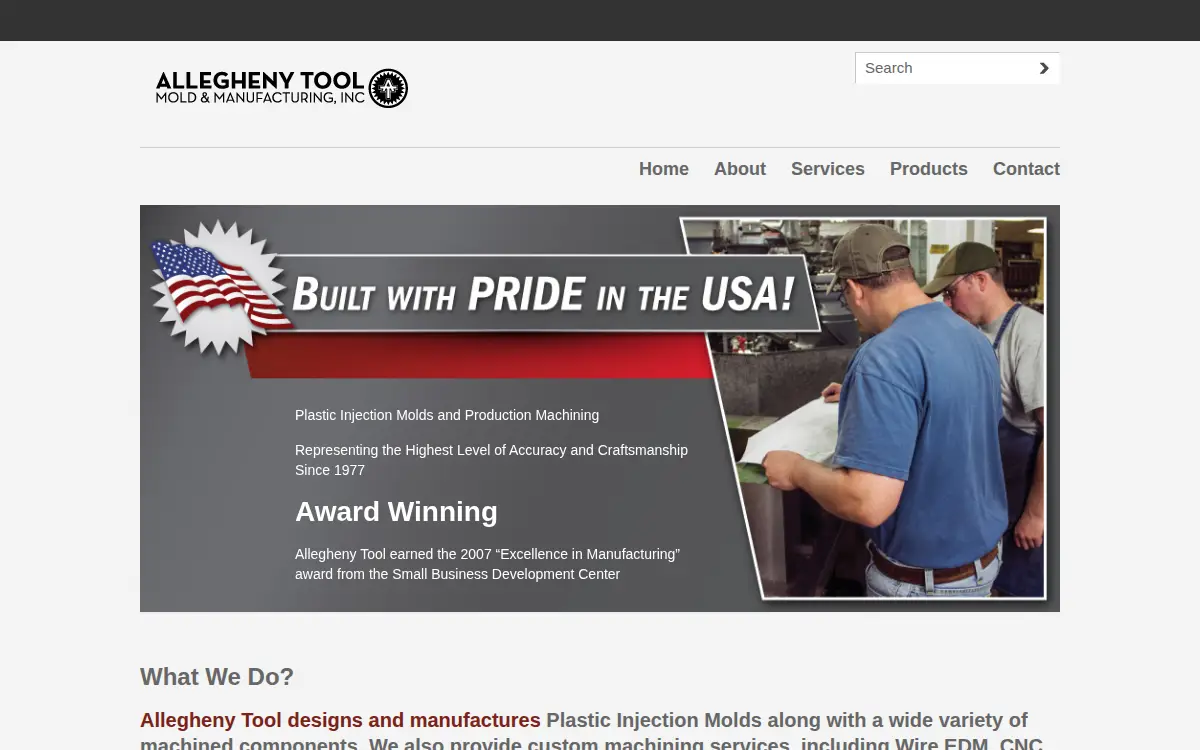 Homepage of Allegheny Tool Mold & Manufacturing, INC