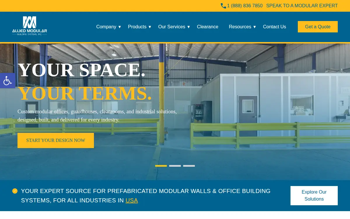 Homepage of Allied Modular Building Systems, INC.