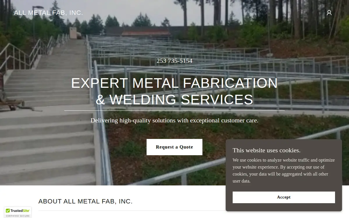 Homepage of All Metal Fab INC