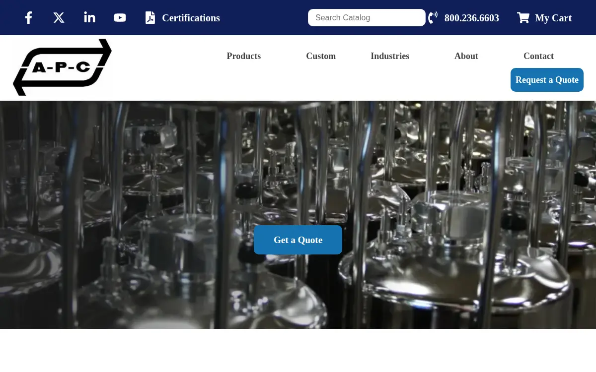 Homepage of Alloy Products CORP.