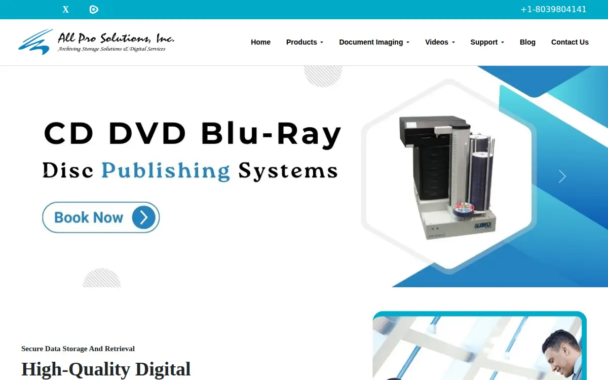 Homepage of All Pro Solutions INC