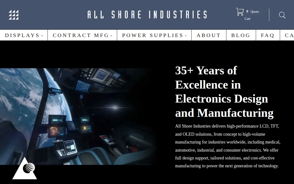 Homepage of All Shore Industries, INC.