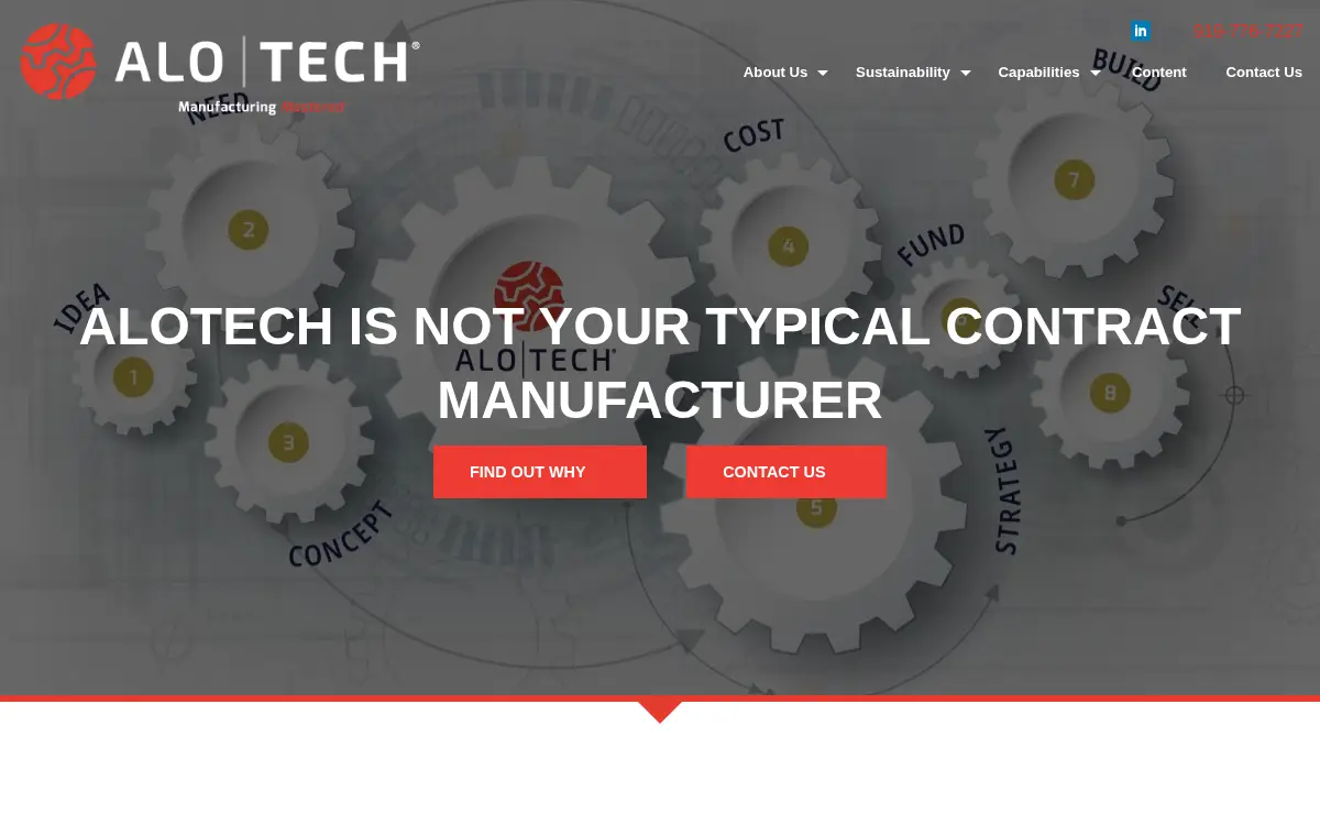 Homepage of A-tech Opco, LLC