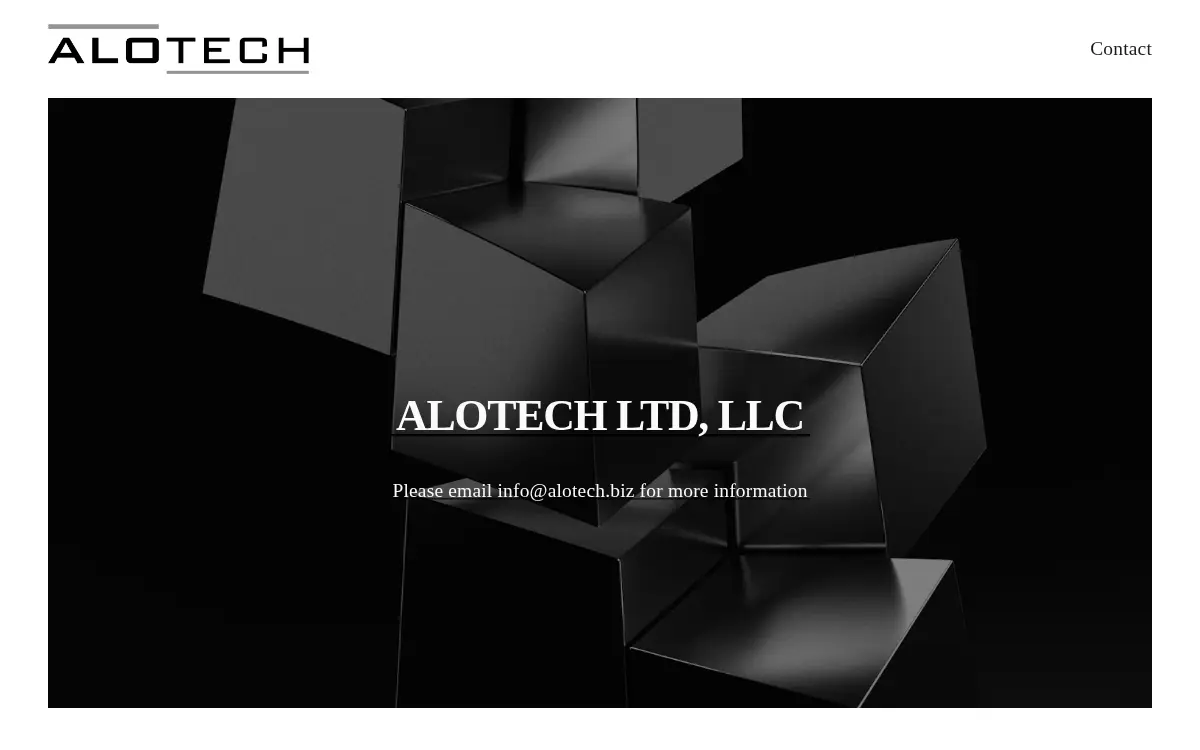 Homepage of Alotech Limited, LLC