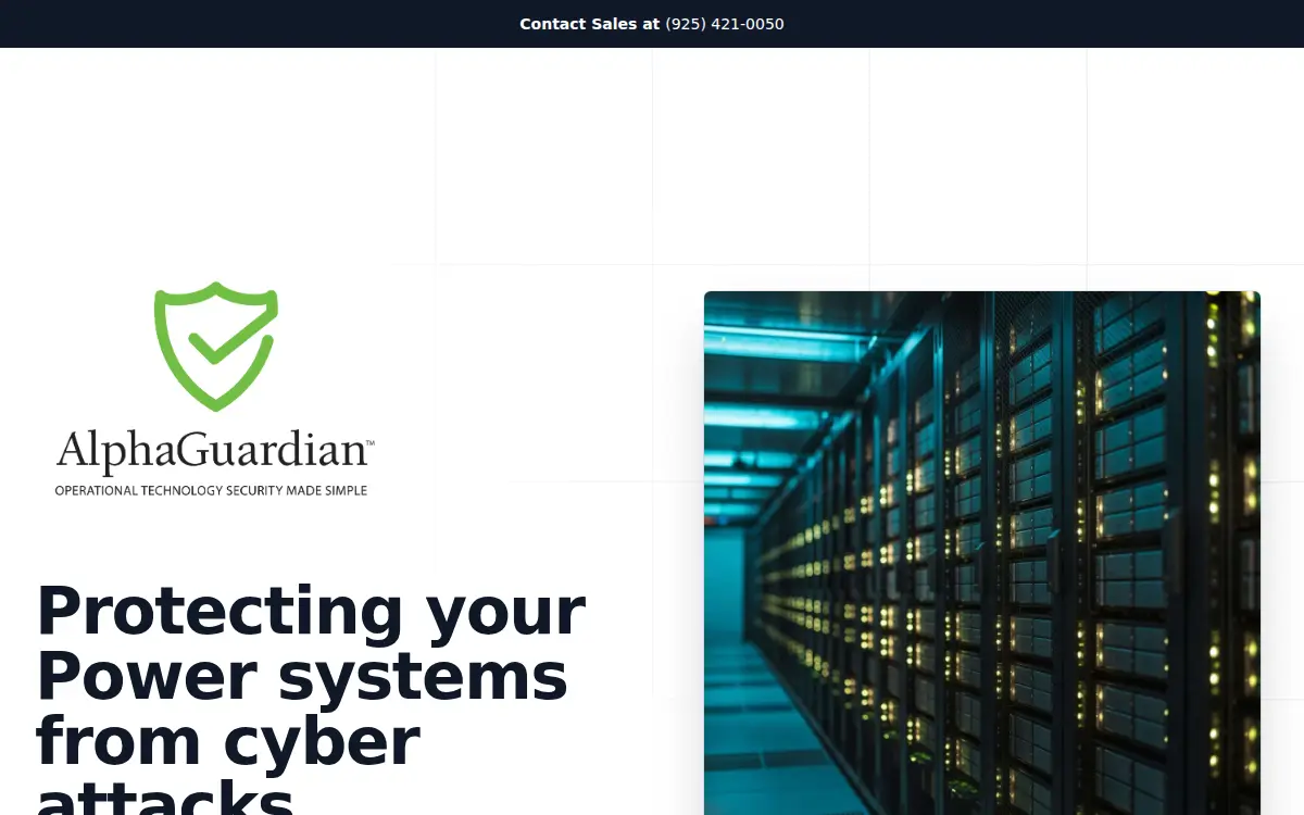 Homepage of Alpha Guardian Networks, LLC
