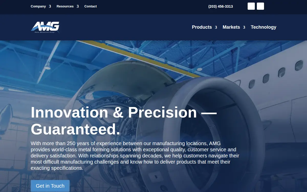 Homepage of Hanmar, LLC