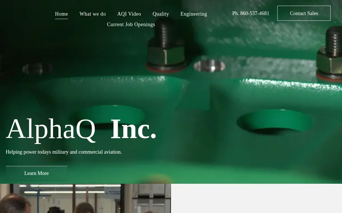 Homepage of Alpha Q, INC.