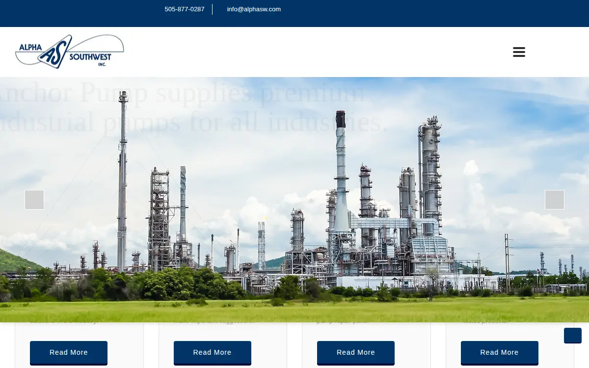 Homepage of Pumptech LLC