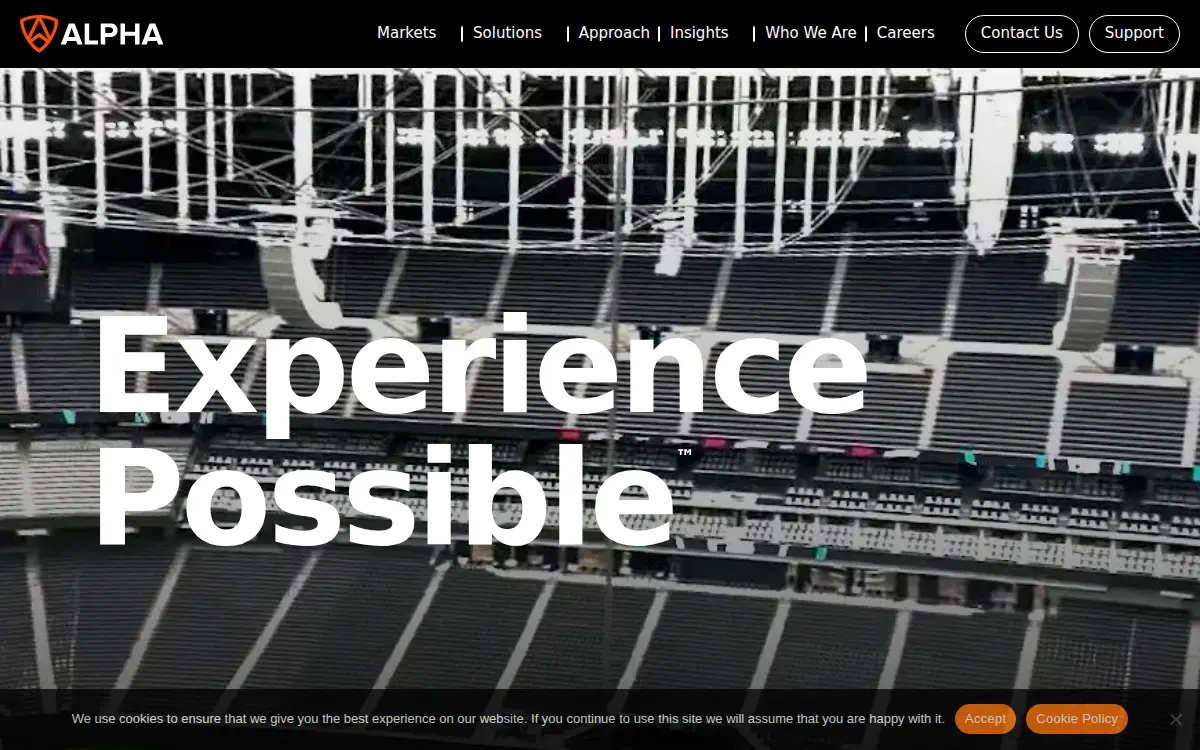 Homepage of Alpha Video & Audio INC
