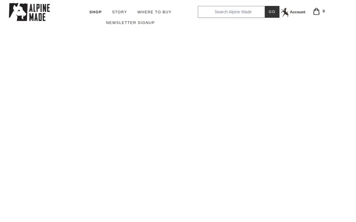 Homepage of Alpine Made LLC