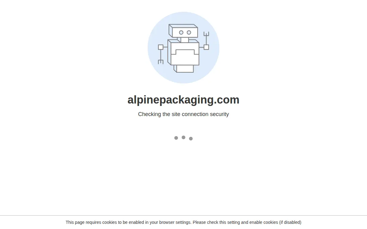 Homepage of Alpine Packaging INC