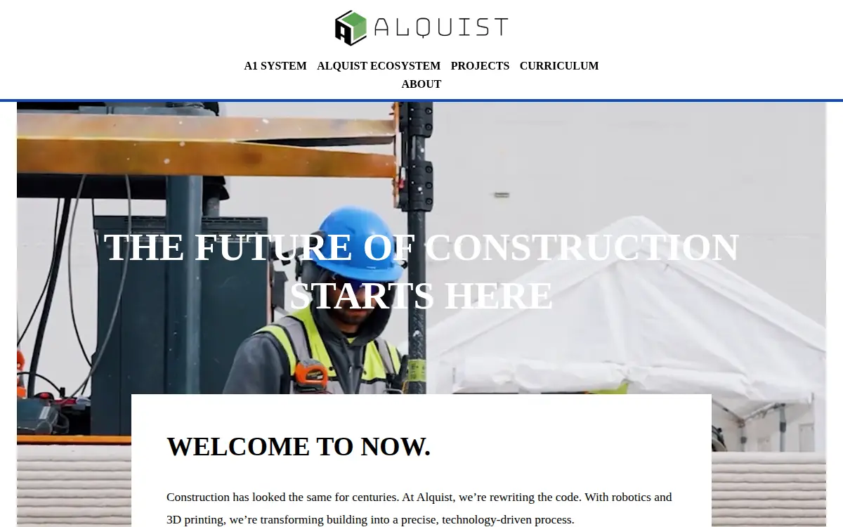 Homepage of Alquist 3d, LLC