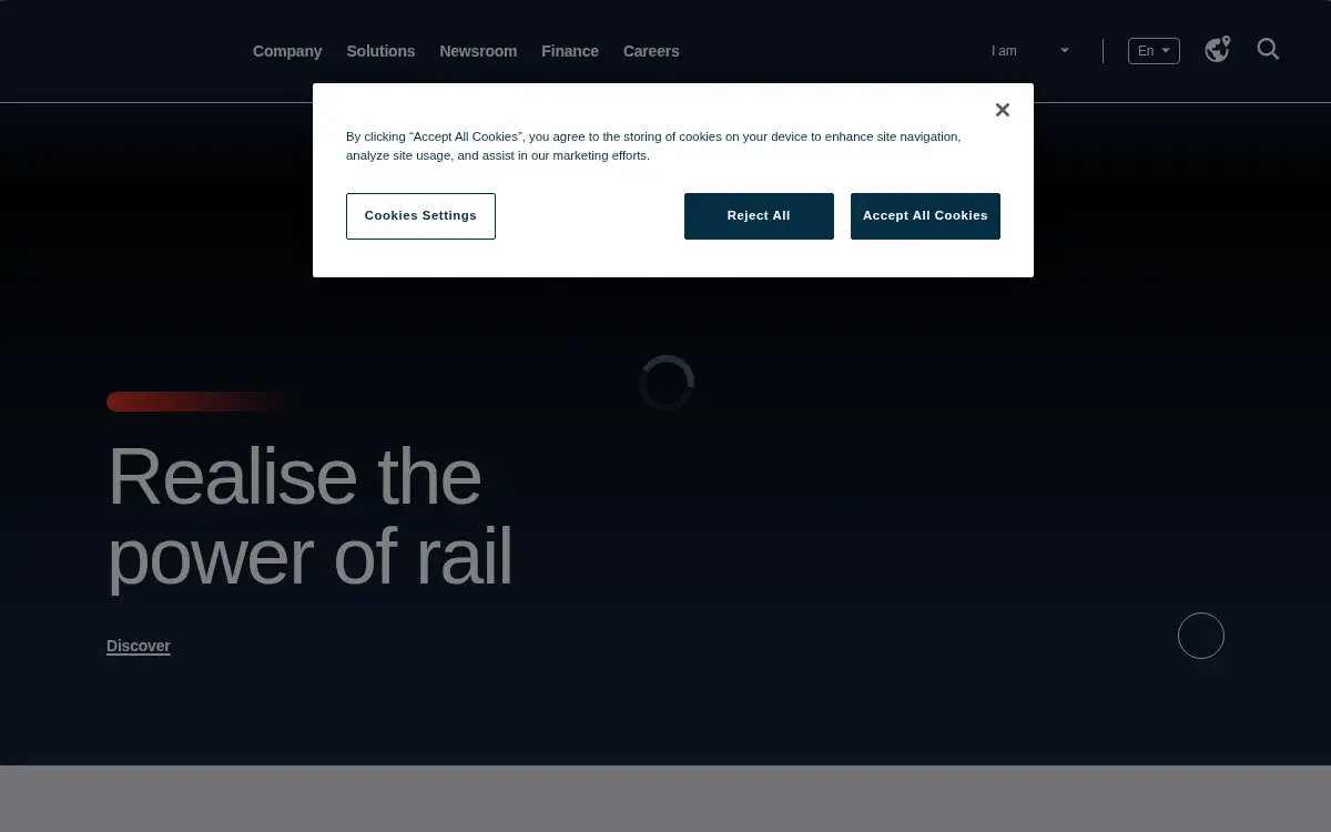 Homepage of Alstom Transport USA INC