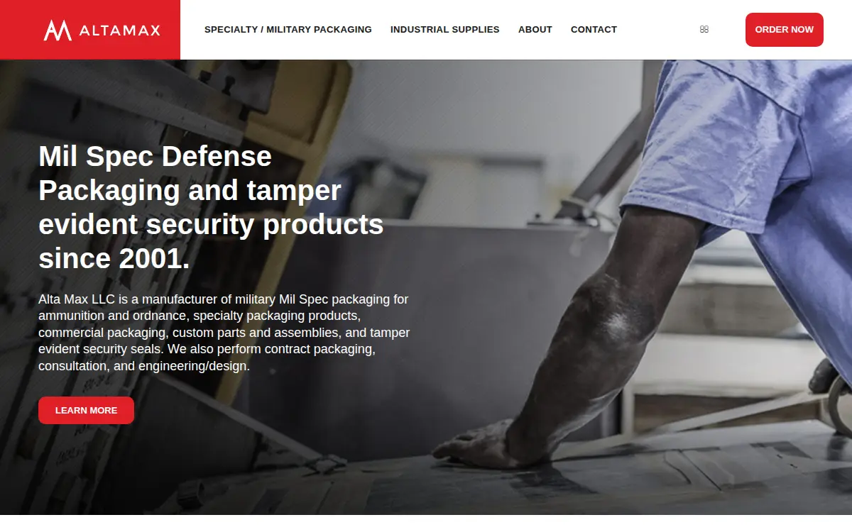 Homepage of Alta Max LLC